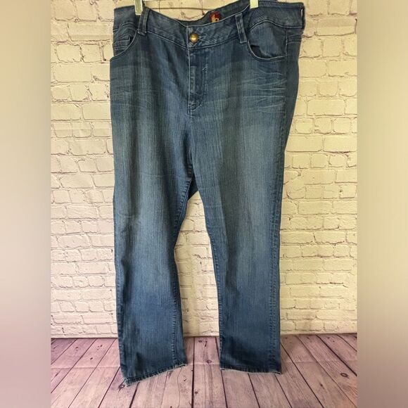 VINTAGE Sasson Classic Straight Leg Hustle Ooh LaLa Five Pocket Jeans Size 18 - Picture 1 of 11
